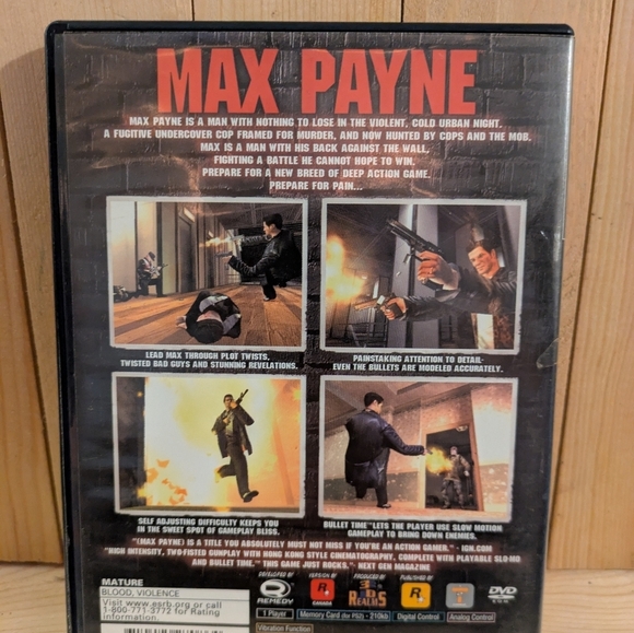 Max Payne for PlayStation  Sony 2 Used - Picture 3 of 6